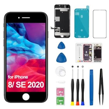 Imagem de Para iPhone 8/SE 2020 2ª geração de substituição de tela preta de 4,7 polegadas, tela MrR.OMW LCD Touch Frame digitalizador conjunto completo kits de ferramentas de reparo para modelo A1863 A1905