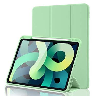 Imagem de Capa para iPad Air de 11 polegadas M2 2024 / Air 6ª 5ª 4ª geração 2022/2020 de 10,9 polegadas com suporte para lápis [proteção total + Apple 2nd Pencil Charging and Auto Wake/Sleep] (Matcha Green)