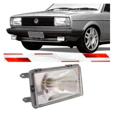 Imagem de Farol H4 Menor Gol Parati Saveiro Voyage G1 1987 Ate 1990 Ld Usa Lampada H4