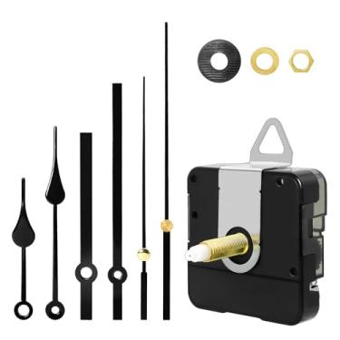 Imagem de Kit de movimento de relógio de eixo longo de quartzo de 28 mm - Mecanismo de relógio de parede DIY com eixo de 2,5 cm, 2 pares de ponteiros, kit de reparo de relógio de substituição