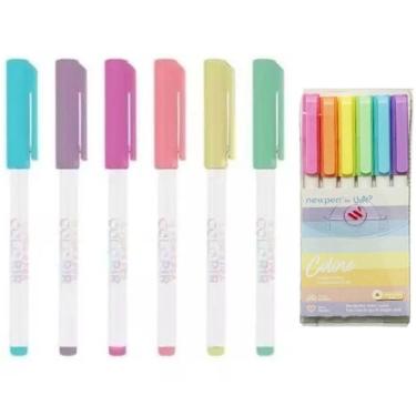 Imagem de Canetinhas Hidrograficas Colore By Uatt? - Pastel - Newpen