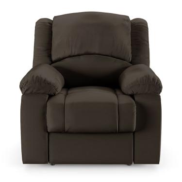 Imagem de Poltrona Do Papai Reclinável Sala De Cinema Barcelona Elétrica Touch Massagem Usb Pu Marrom