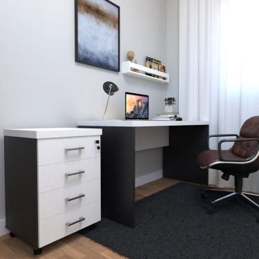 Imagem de Conjunto Escritório - Home Office Kit Com Mesa, Gaveteiro E Prateleira