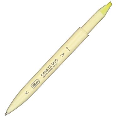 Imagem de Caneta Esferográfica C- Marca-texto Tilibra - 1.0mm Amarelo