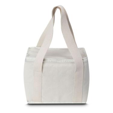 Imagem de Bolsa Térmica Em Algodão Branca Com Bolso Frontal