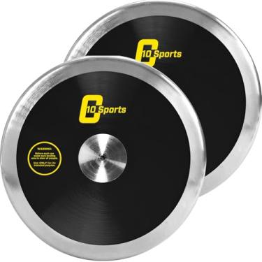 Imagem de AKABIKE Disco de arremesso de 2 peças - Disco oficial de atletismo de alta rotação, baixa rotação para lançadores de ensino médio e faculdade - Disco de treino e competição ao ar livre (1,0 kg / 1,6