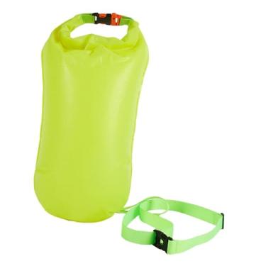 Imagem de Colaxi Mochila de equipamento de flutuação de bóia de natação PVC 50L Bolsa seca de bolha de natação para mergulhadores de snorkel Nadadores em águas abertas, Verde