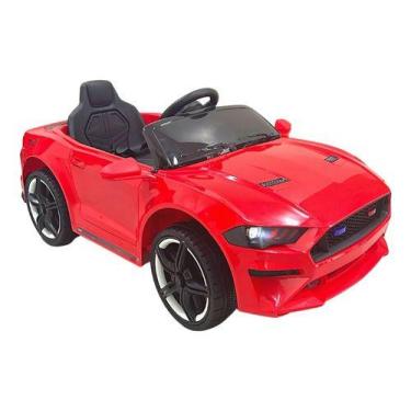 Imagem de Mini Carro Elétrico Tipo Mustang Vermelho Com Controle Luz Som Voltage