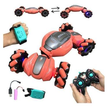 Imagem de Carrinho 4x4 Gira 360 Graus Com Controle Remoto Laranja - Importway