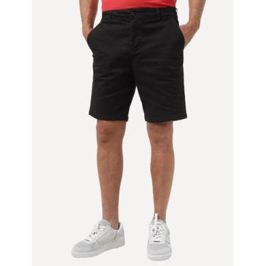 Imagem de Bermuda Aramis Masculina Chino Color Essential Preta, 44