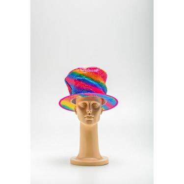 Imagem de Cartola Colorida Com Brilho. - Festas e Fantasias