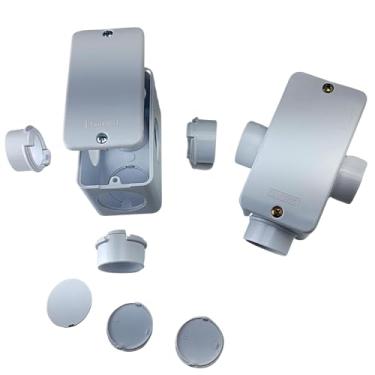 Imagem de Caixa De Passagem 4x2 Condulete Eletroduto3/4 Com Tampa Cega (Branco)