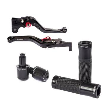 Imagem de Manete Embreagem Freio Manopla Punho Com Peso Pop 100 110 - Stark Race