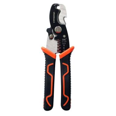 Imagem de Alicate de Corte e Decapador Descascador de Fios Cabos Elétricos Starfer para Eletricista Cabo Emborrachado 16mm²