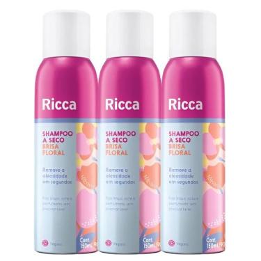 Imagem de Kit 3 Shampoo a Seco Brisa Floral Remove Oleosidade Ricca 150ml