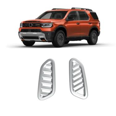 Imagem de TENWIND Tampa de ventilação de ar condicionado do painel do carro compatível com acessórios Honda Passport 2026+ (prata)