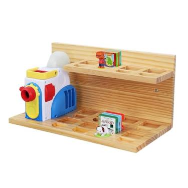 Imagem de Prateleiras flutuantes para Little Tikes Story Dream Machine, prateleira de parede para projetor Little Tikes, livros, reprodução de áudio, bandeja organizadora de personagens para crianças e meninas