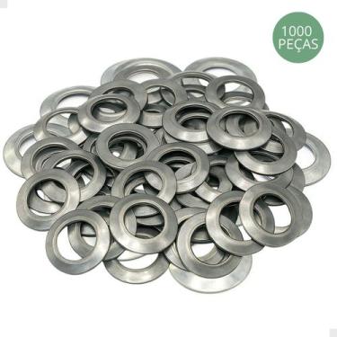 Imagem de Kit 1000 Arruelas P/ Calotas Metal Aço Carro Aro 13 14 15 16 - SPORTIN