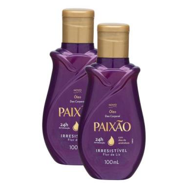 Imagem de Kit 2 Óleo Corporal Paixão Irresistível Flor de Lis 100ml