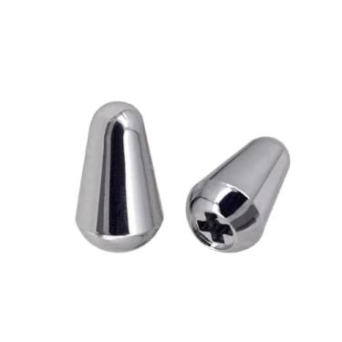 Imagem de DIAO79NI Tampa métrica básica de 3,7 mm para guitarra elétrica estilo Strat/Stratocaster, prata (conjunto de 2)