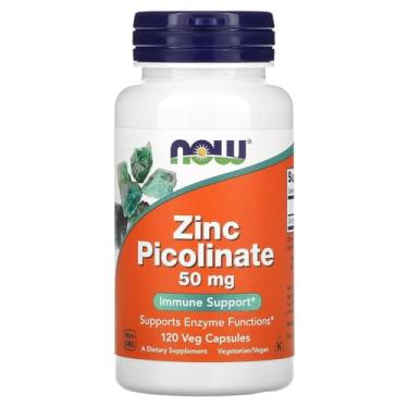 Imagem de NOW Foods Picolinato de zinco 50 mg, 120 cápsulas