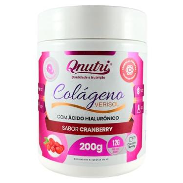 Imagem de Colágeno Verisol Pó 200g Ácido Hialurônico Sabor Cranberry Suplemento Qnutri