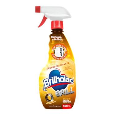 Imagem de Brilholac Limpador Desengordurante Grill, Spray para Limpeza, Gatilho 500ml