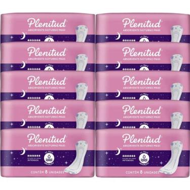 Imagem de Kit 10 Absorventes Plenitud Femme Noturno - 80 Unidades