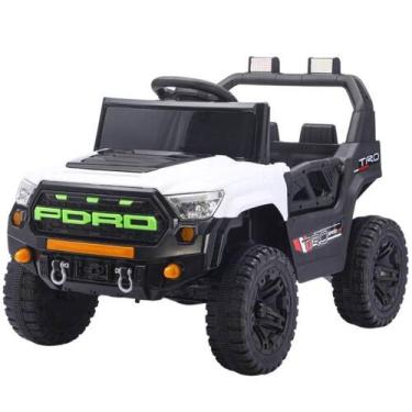 Imagem de Carrinho Elétrico Jipe Trail Boss 12V BANGTOYS - BANG TOYS, Branco