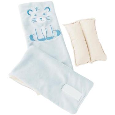 Imagem de Cinta Térmica Cólica Bebê Bolsa de Ervas Naturais Pimpolho - Azul