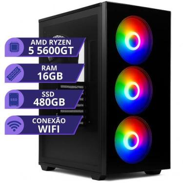 Imagem de PC Gamer MRP Informática Processador AMD Ryzen 5 5600GT Memória 16gb S