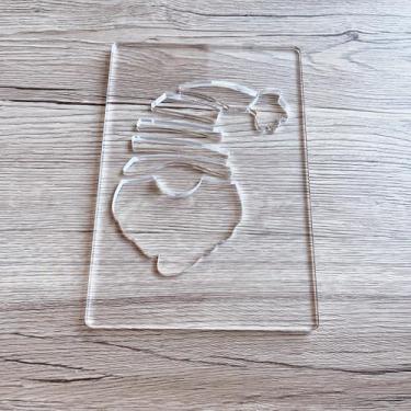Imagem de Modelos de fresadora de lanterna de Natal, design de acrílico de 20 cm, 10 padrões, para escultura em madeira e estacas de cerca (Santa)