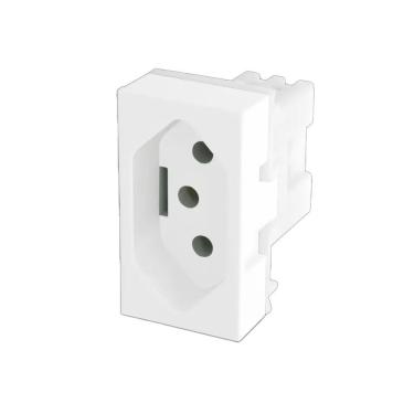 Imagem de Módulo Tomada 2p+t 20a-250v~ Modulare - Evidence - Blanc Mais Fame