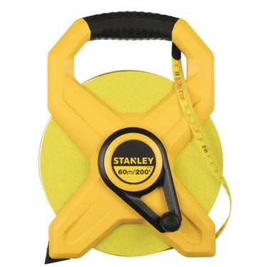 Imagem de Trena Longa Aberta Com Fita De Fibra De Vidro 60 Metros - 34-794s - Stanley