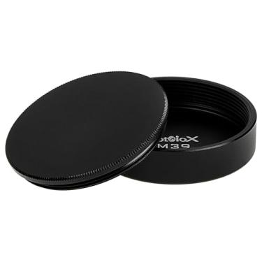 Imagem de Conjunto de tampa de lente traseira e corpo da câmera Fotodiox compatível com todas as câmeras e lentes de montagem em parafuso M39/L39 - preto