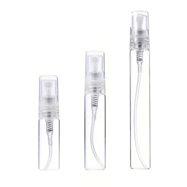 Imagem de Atomizador de perfume recarregável Fine Mist, adequado para uso em viagens em um tamanho compacto, transparente, plástico, Combination