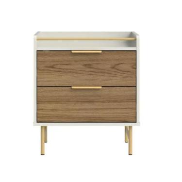 Imagem de Mesa De Cabeceira 2 Gavetas Yves Freijó E Off White