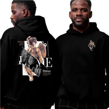 Imagem de Blusa De Frio Moletom‎ Angel Sometime Love Needs Abstract-Unissex