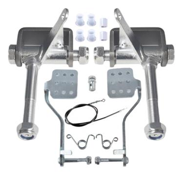 Imagem de Go Kart Eixo de Direção Acelerador de Direção 5/20.3 cm Eixo 3-3/10.2 cm Long and Go Kart Pedal para Predator 212cc 196cc 420cc 301cc Yerf-Dog Manco Azusa Direita Esquerda Substituição Heavy Duty Go