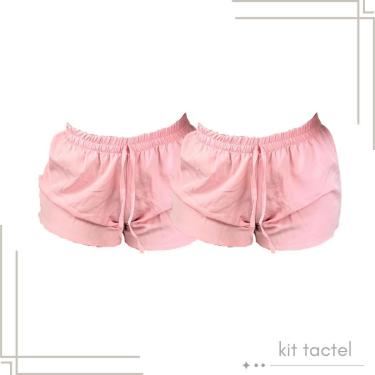 Imagem de KIT Short Feminio Tactel Femino. Esportivo, Confortável e Leve.-Feminino