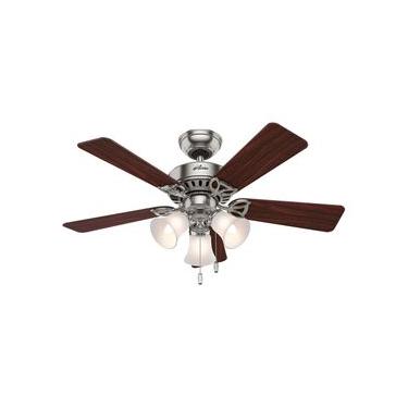 Imagem de Ventilador de Teto Residencial Beacon Hill Níquel Escovado Hunter Fan Oficial