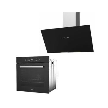 Imagem de KIT DEBACCO LONDRES COIFA INCLINADA DE PAREDE 90CM E FORNO ELÉTRICO MULTIFUNÇÃO DIGITAL 60CM 11 FUNÇÕES 220V 220