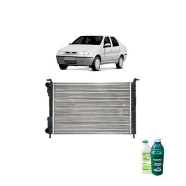 Imagem de Kit Radiador Palio/Siena/Stradivarius 1.6 1.8 96 Com Aditivo Verde E Água Desmineralizada