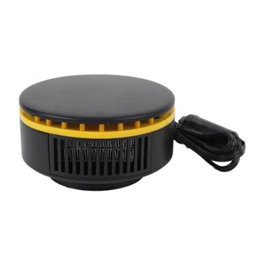 Imagem de YOUTHINK Aquecedor de Carro, Design de Plástico 12V, Desembaçador de Pára- Giratório 360 Com Calor Ajustável para Conforto de Direção (Preto Amarelo)