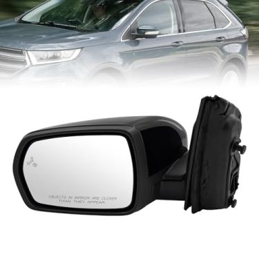 Imagem de Espelho compatível com Ford Edge 2015-2018 LH Power Heated Paintable with Signal Lamp Memory Sport Utility, 4Cyl 6Cyl, 2.0L 2.7L 3.5L Número de peça FT4Z17683EB