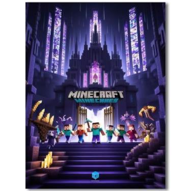 Imagem de Hilycen Pôster Minecraft para fãs crianças presentes - Game Minecraft Posters impressão em tela imagem para quarto de meninos adolescentes meninas quarto decoração de parede