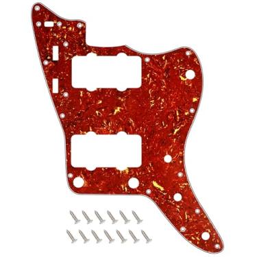 Imagem de Banworks Vintage 60s JM Pickguard 4 camadas 13 furos placa de alumínio para guitarra Fender Jazzmaster JM Guitars JT/HB-14 marrom carapaça de tartaruga