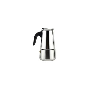 Imagem de Cafeteira Tipo Italiana, Inox, 200ml, 4 Xícaras, 8.5cm Diâmetro x 16.5cm Altura, Aço Inoxidável