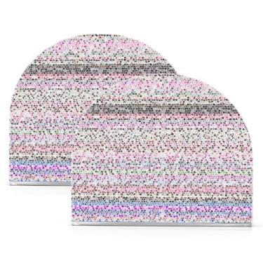 Imagem de Qilmy Spots Porta-guardanapos de acrílico, suporte de lenços de mesa independente transparente, dispensador de papel de coquetel para cozinha, jantar, restaurante, bar, decoração, 2 unidades