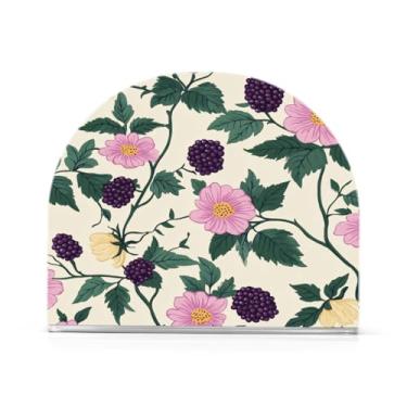 Imagem de Qilmy Porta-guardanapos de acrílico para plantas, suporte de guardanapo de coquetel de plástico transparente para mesas de restaurante de cozinha, 2 peças